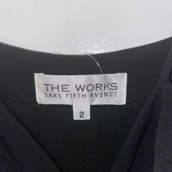 Brand New The Works Saks Fifth Avenue Black Gown. - Picture 3 of 12